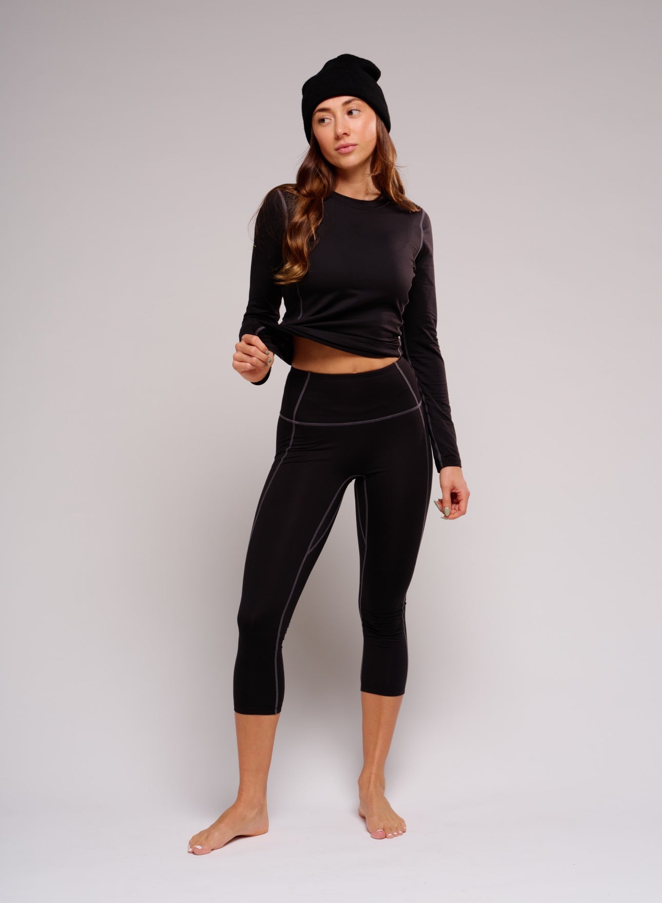 Nova Base Layer Cropped Legging Womens - InkLine
