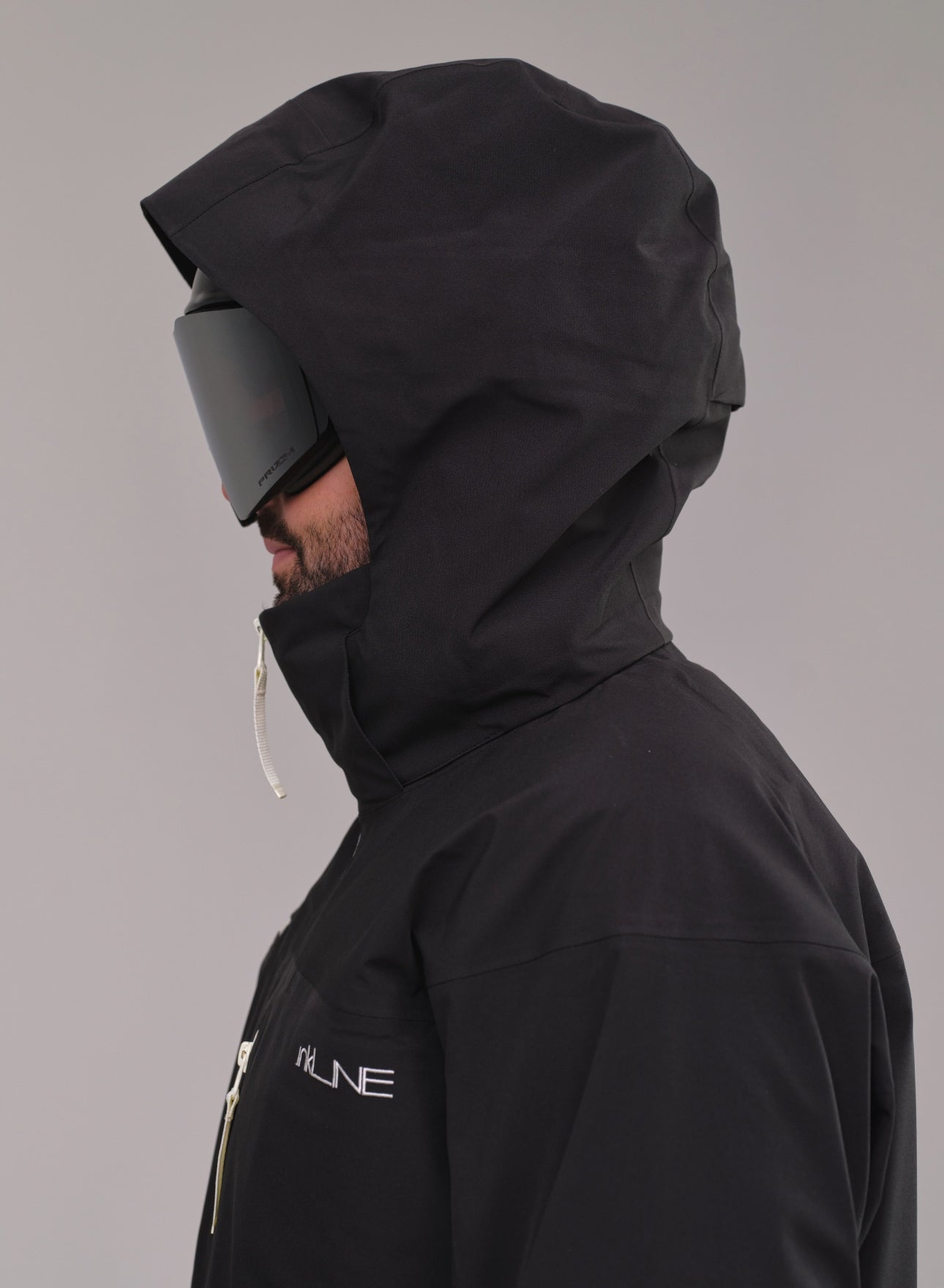 mens black waterproof ski jacket - InkLine