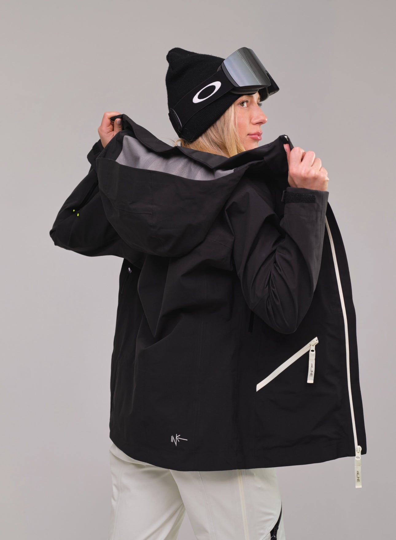 womens black matching snowboard jacket and pants - InkLine