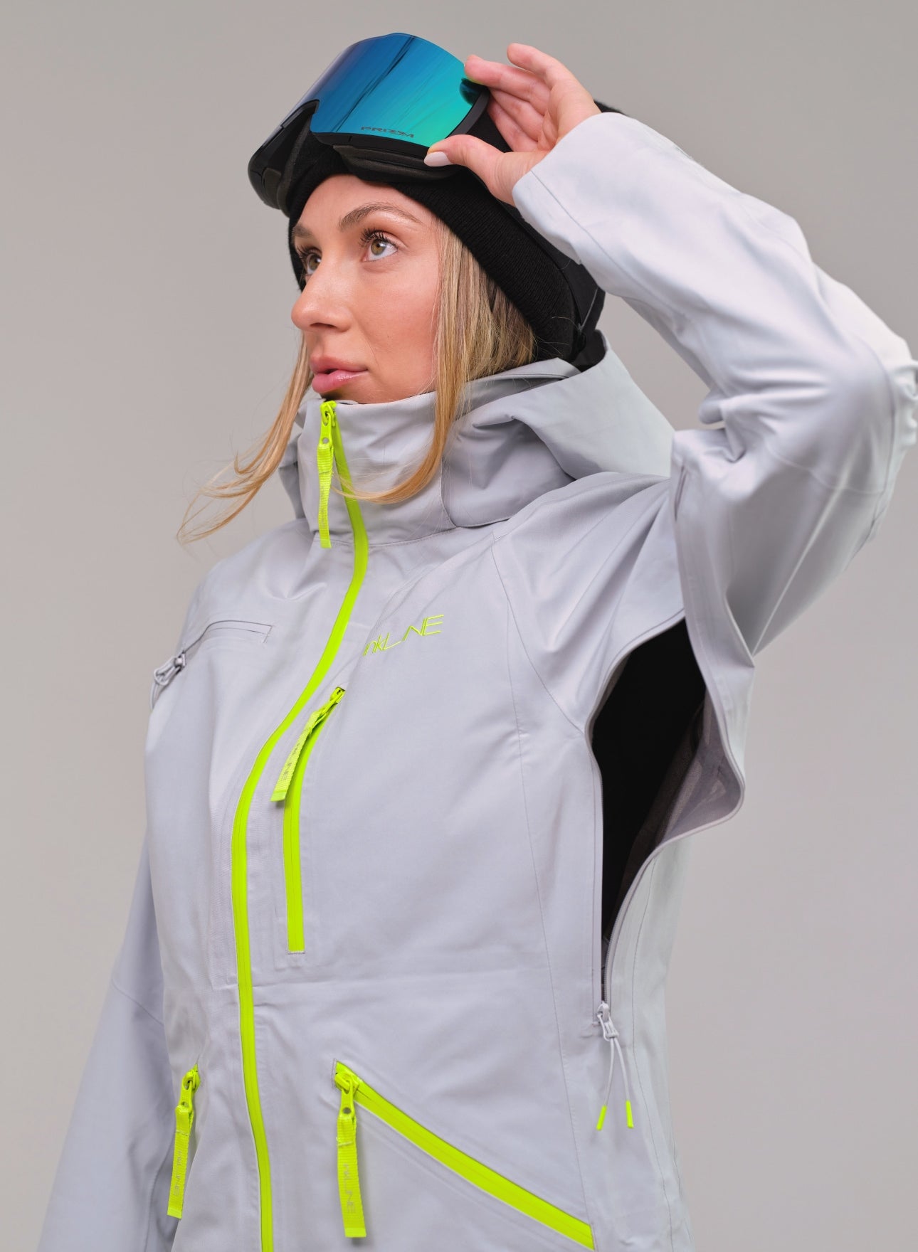 womens gray ski and snowboard jacket - InkLine