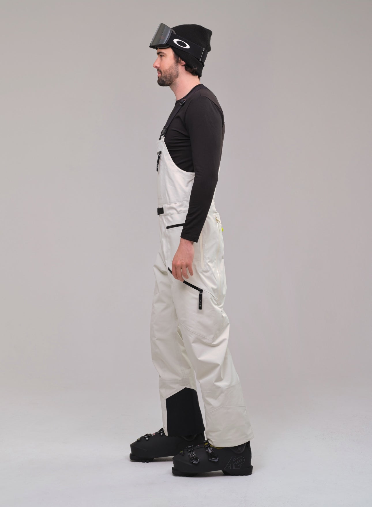mens cream ski and snowboard pants