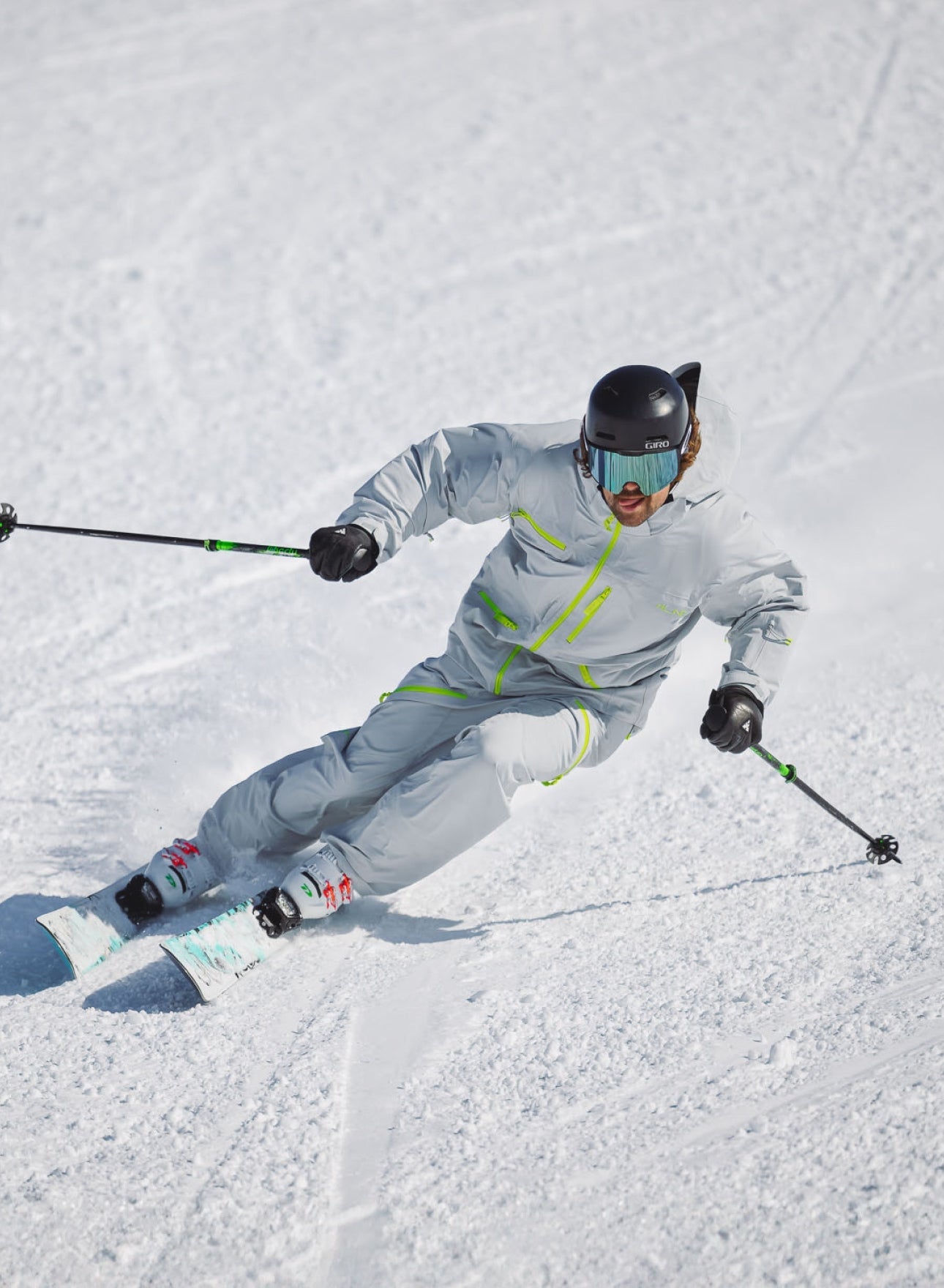 mens matching gray ski jacket and pants